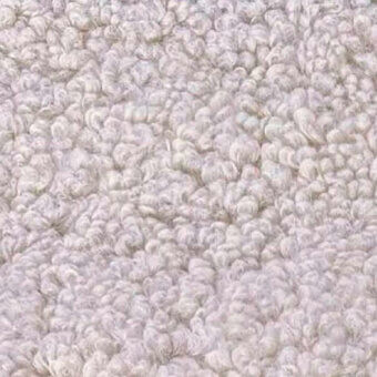Pale lavender looped pile fabric texture with dense, rounded loops and subtle gray-lilac tonal variations, uniform structure.